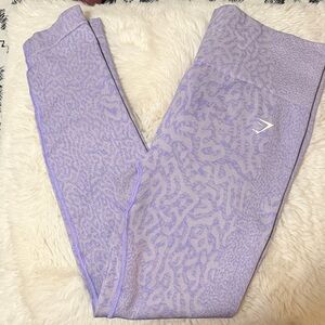 Gymshark Lavender Patterned Leggings